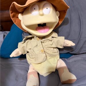 Tommy Pockles Rugrats Explorer Plush with Tan Outfit and Brown Hat